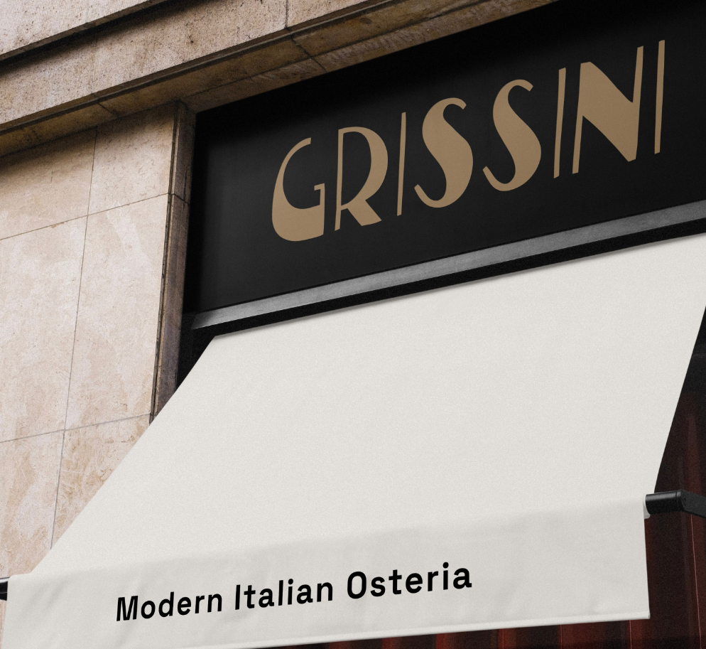 grissini restaurant signage